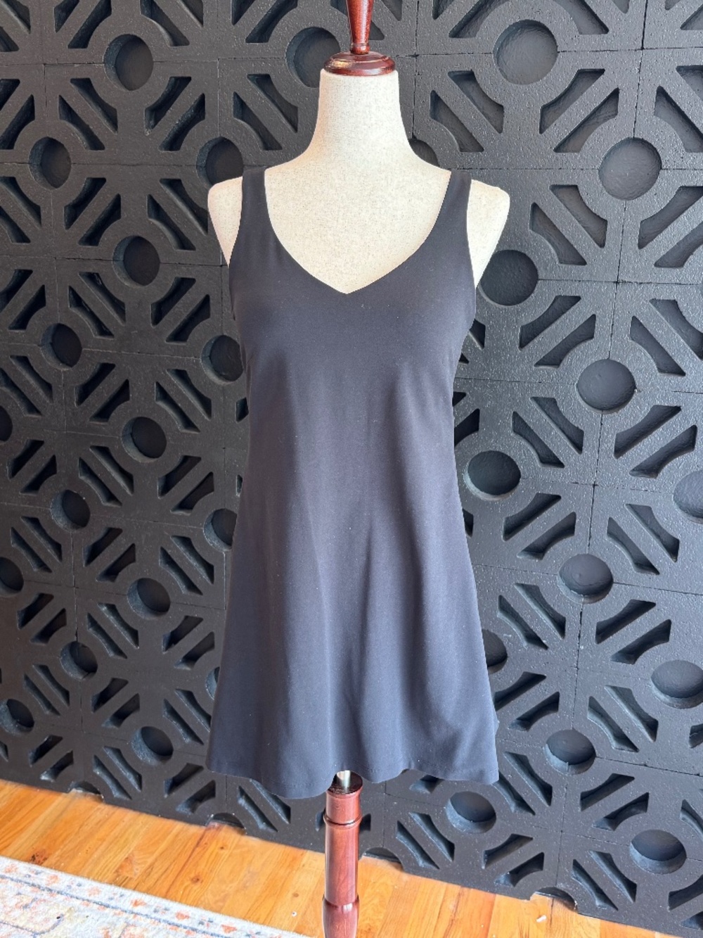 Lululemon | Black Athletic Tennis Dress Built In Bra Shorts Fit Flare - Picture 4 of 8